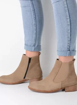 Enkellaarsjes|Wolky Masala taupe suede