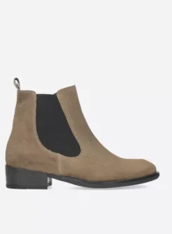 Enkellaarsjes|Wolky Masala taupe geborsteld suede