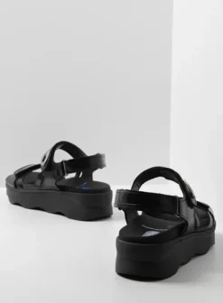 Sandalen|Voorjaar/zomer|Wolky Medusa zwart leer