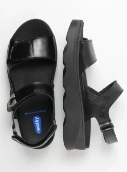 Sandalen|Voorjaar/zomer|Wolky Medusa zwart leer