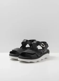 Sandalen|Voorjaar/zomer|Wolky Medusa zwart/wit leer