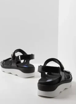 Sandalen|Voorjaar/zomer|Wolky Medusa zwart/wit leer