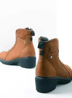 Hielspoor|Biker boots|Wolky Midi cognac nubuck