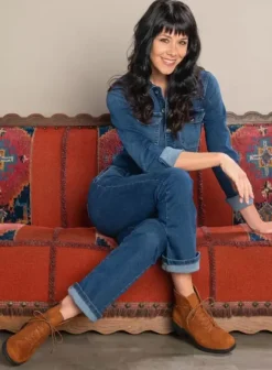 Hielspoor|Biker boots|Wolky Midi cognac nubuck