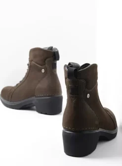 Hielspoor|Biker boots|Wolky Midi cactus nubuck