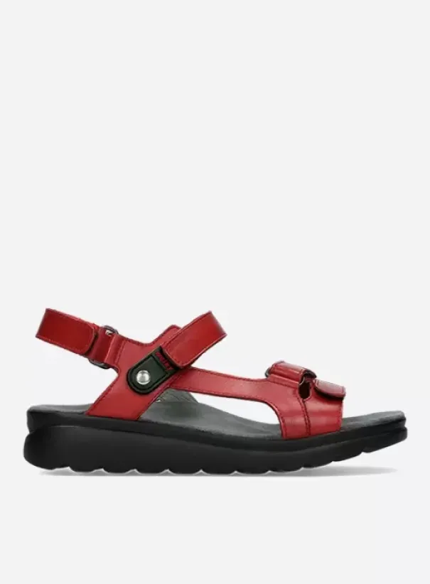 Sandalen|Voorjaar/zomer|Wolky Mile rood leer