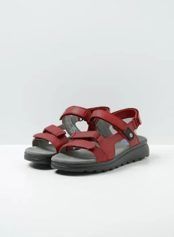 Sandalen|Voorjaar/zomer|Wolky Mile rood leer