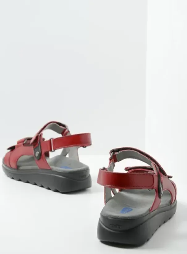 Sandalen|Voorjaar/zomer|Wolky Mile rood leer