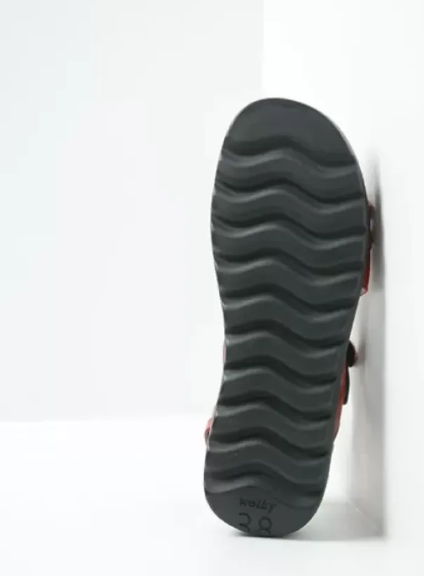 Sandalen|Voorjaar/zomer|Wolky Mile rood leer