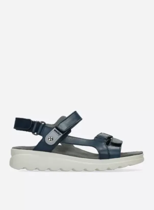 Sandalen|Voorjaar/zomer|Wolky Mile blauw leer