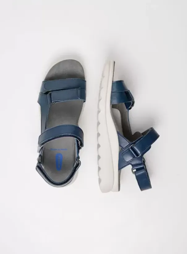 Sandalen|Voorjaar/zomer|Wolky Mile blauw leer