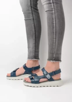 Sandalen|Voorjaar/zomer|Wolky Mile blauw leer