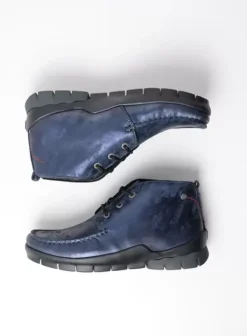 Veterschoenen|Wolky Misty blauw metallic nubuck