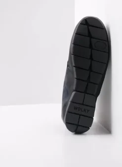 Veterschoenen|Wolky Misty blauw metallic nubuck