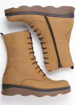 Laarzen|Wolky Mito cognac nubuck