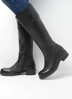 Laarzen|Wolky Moher zwart leer