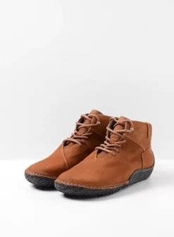 Veterschoenen|Wolky Mokola cognac nubuck