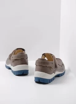 Bandschoenen|Wolky Move grijs/blauw leer