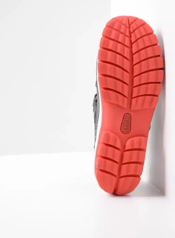 Bandschoenen|Wolky Move zwart zomer leer