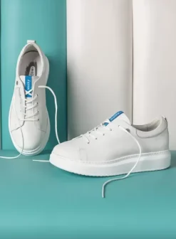 Hallux Valgus|Veterschoenen|Wolky Move it HV wit leer