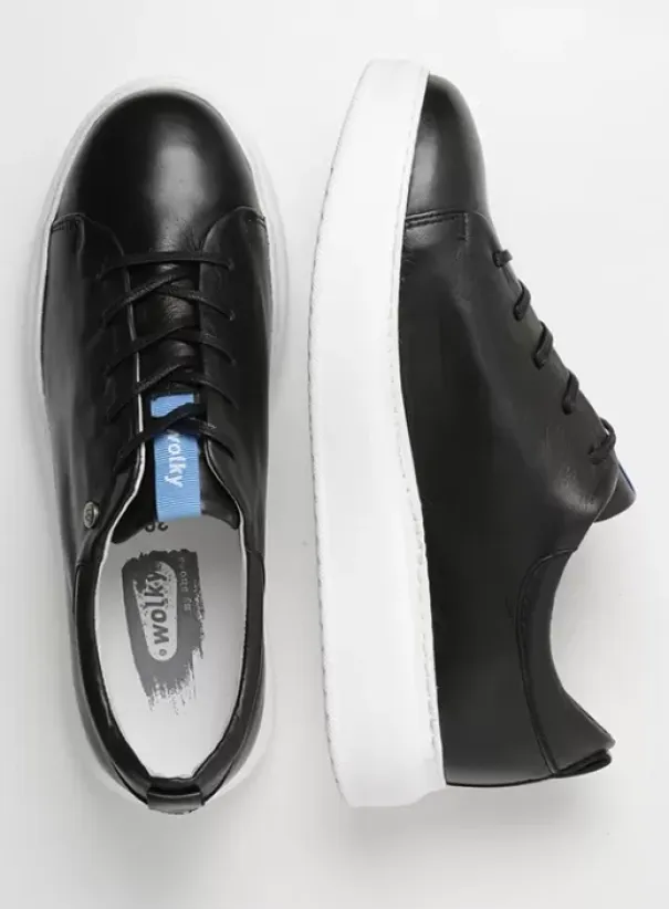 Hallux Valgus|Veterschoenen|Wolky Move it HV zwart leer