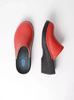 Klompen|Voorjaar/zomer|Wolky Multi Clog rood leer