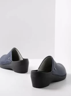 Klompen|Voorjaar/zomer|Wolky Multi Clog blauw leer