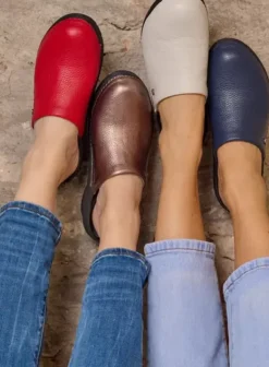 Klompen|Voorjaar/zomer|Wolky Multi Clog creme wit leer