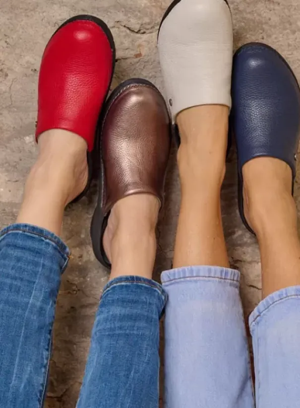 Klompen|Voorjaar/zomer|Wolky Multi Clog creme wit leer