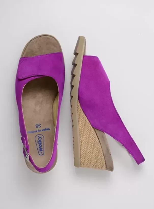 Sandalen|Wolky Murcia fuchsia suede