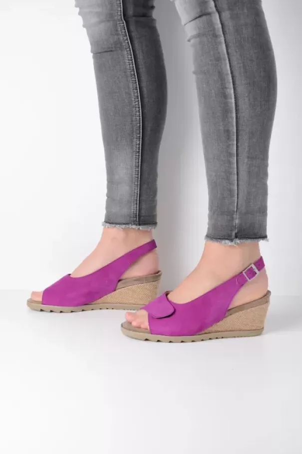 Sandalen|Wolky Murcia fuchsia suede