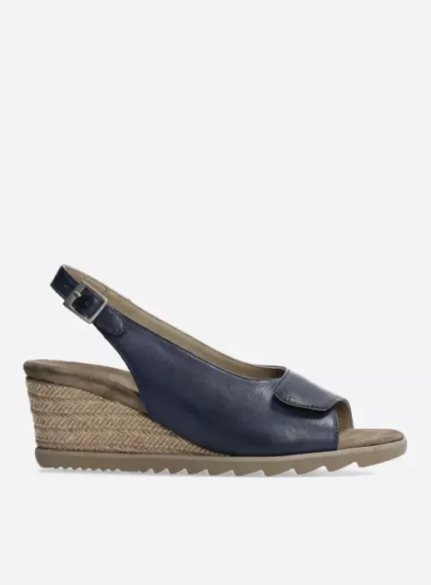 Sandalen|Voorjaar/zomer|Wolky Murcia blauw leer