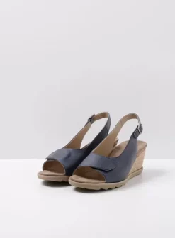 Sandalen|Voorjaar/zomer|Wolky Murcia blauw leer