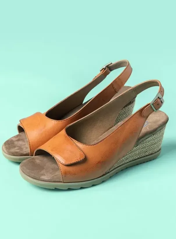 Sandalen|Wolky Murcia naturel leer