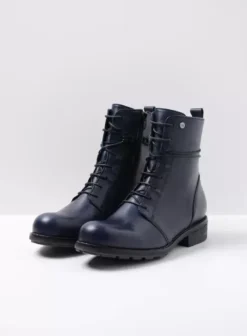 Laarzen|Wolky Murray blauw leer