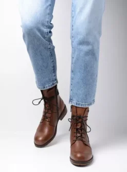 Laarzen|Wolky Murray cognac leer