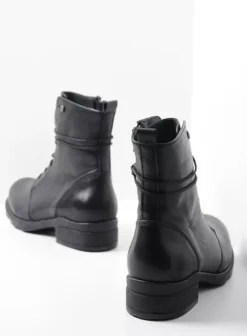 Hallux Valgus|Biker boots|Wolky Murray HV zwart leer