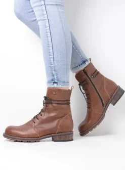 Laarzen|Wolky Murray Vegan cognac