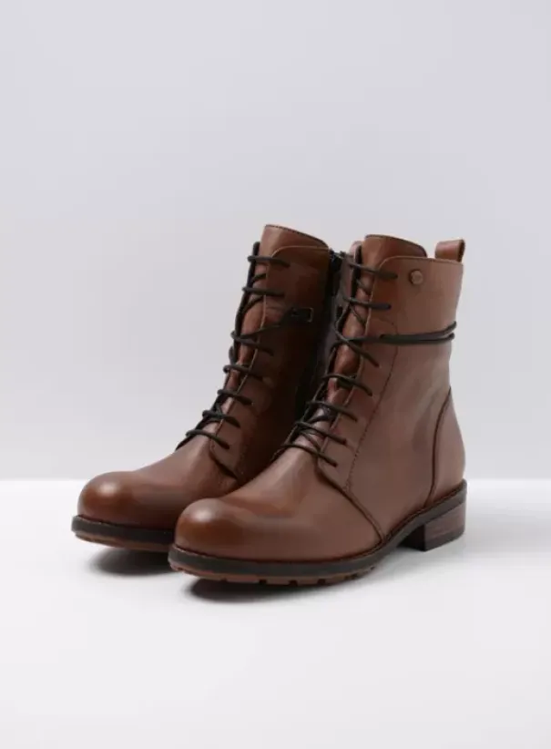 Volle voeten|Biker boots|Wolky Murray XW cognac leer