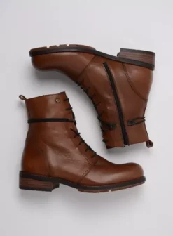 Volle voeten|Biker boots|Wolky Murray XW cognac leer