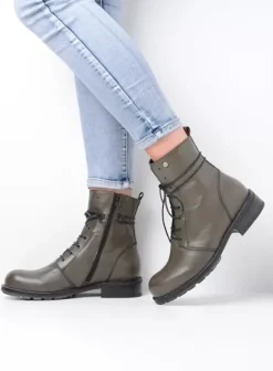 Volle voeten|Biker boots|Wolky Murray XW cactus leer