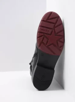 Volle voeten|Biker boots|Wolky Murray XW zwart leer