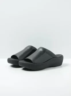 Slippers|Voorjaar/zomer|Wolky Nassau zwart leer
