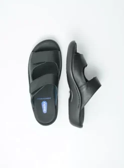 Slippers|Voorjaar/zomer|Wolky Nepeta zwart leer