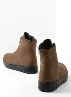 Volle voeten|Laarzen|Wolky New Wave donker taupe nubuck