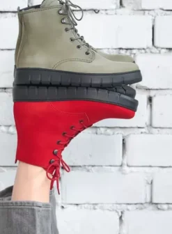Volle voeten|Laarzen|Wolky New Wave grijsgroen nubuck