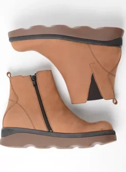 Enkellaarsjes|Wolky Nigata cognac nubuck