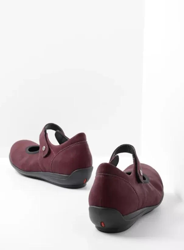 Hallux Valgus|Bandschoenen|Wolky Noble F2F bordeauxrood biocare