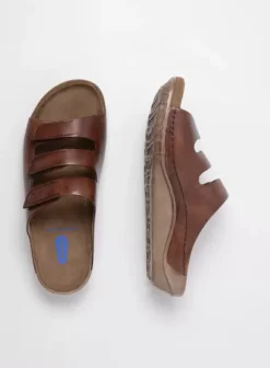 Slippers|Voorjaar/zomer|Wolky Nomad cognac geolied leer
