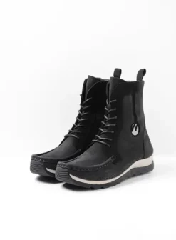 Laarzen|Veterschoenen|Wolky Ocean zwart nubuck